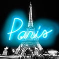 thumbnail image 2 of Carr, Hailey 12x12 White Modern Wood Framed Museum Art Print Titled - Neon Paris AB, 2 of 4
