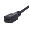 thumbnail image 2 of 90 Degree Micro USB Male to Female Extension Cable Cord for Cellphone Mobile Phone Tablet and more, 2 of 7