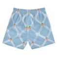 thumbnail image 2 of Blue Checkerboard White Bows Strawberries Swim Trunks Board Shorts Beach Pants Bathing Bottoms 2T, 2 of 8