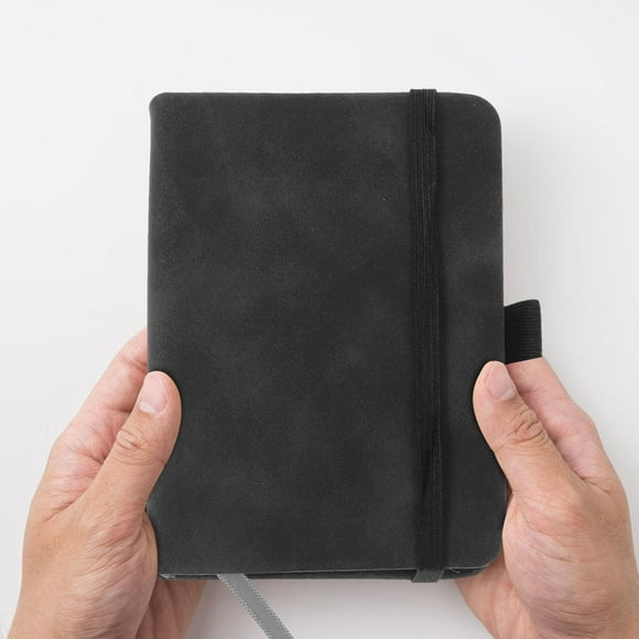 HAMPPLIES 2Pcs Pocket Notebook Imitation Black Small Notepad Users Back to School