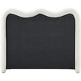 thumbnail image 3 of Meridian Furniture Gavin Cream Chenille Fabric Queen Bed, 3 of 5