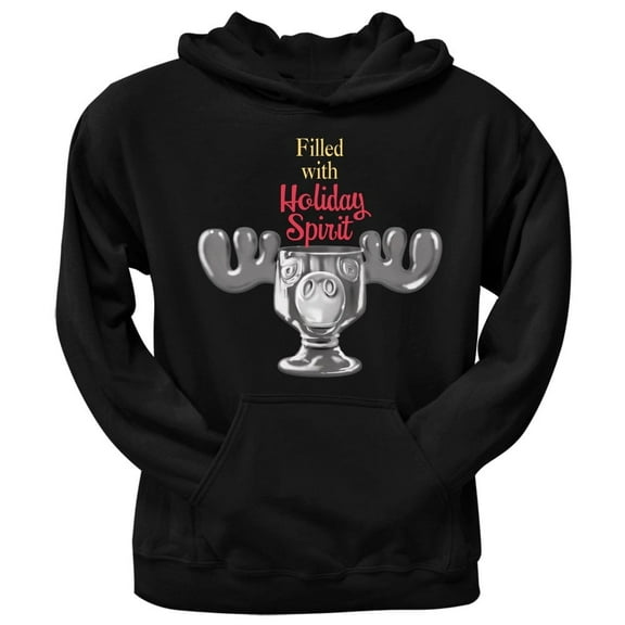 Christmas Vacation - Filled With Holiday Spirit Men's Black Pullover Hoodie