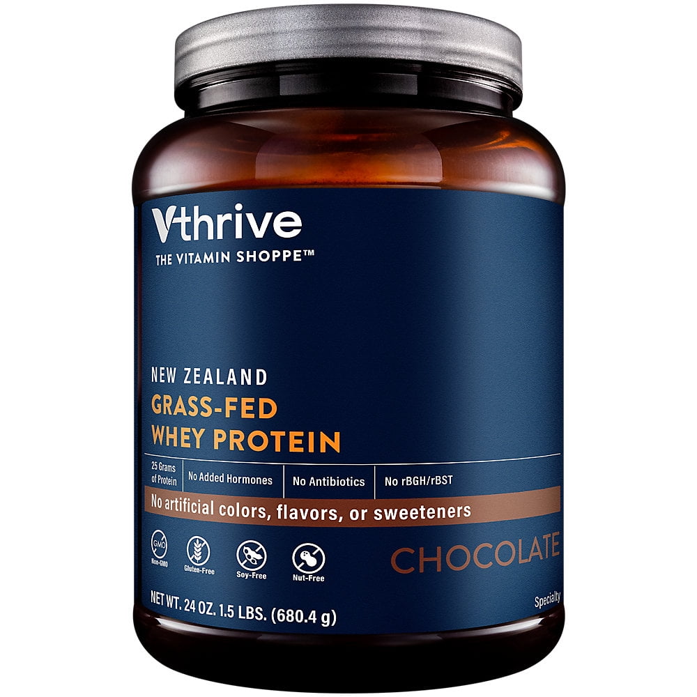 New Zealand GrassFed Whey Protein Powder, Chocolate, 25g of Protein per serving, No Gluten, 17