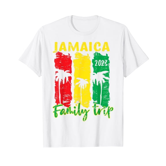 Retro Jamaica Family Vacation 2023 Jamaican Holiday Trip T-Shirt