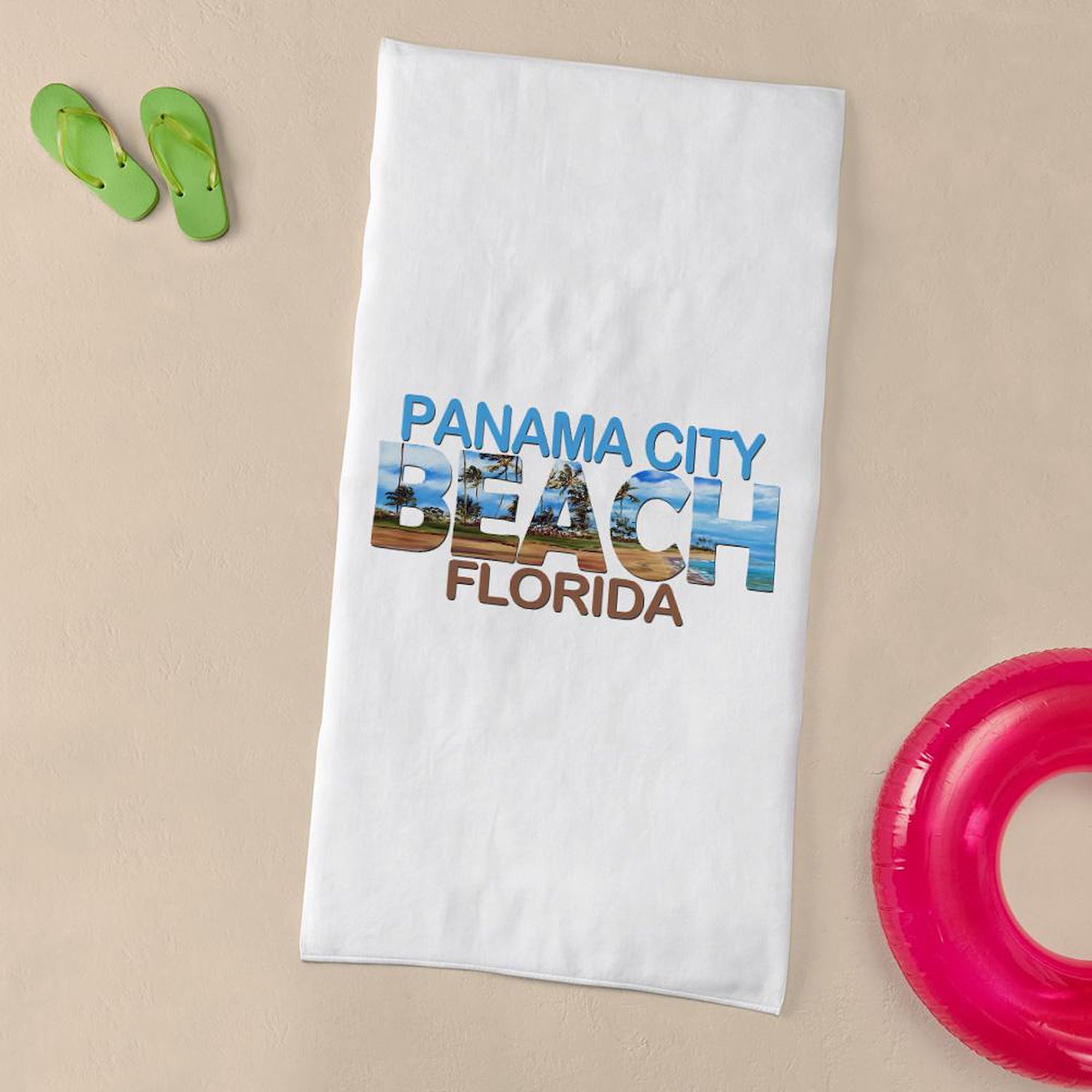 CafePress - Summer Panama City Florida - Large Beach Towel, Soft 30"x60" Towel with Unique Design