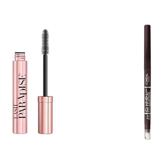 Paquete de maquillaje L'Oreal Paris Voluminous Mascara + Eyeliner