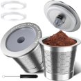 thumbnail image 1 of Vasos K reutilizables CTIANWXY para Keurig 1.0 de acero inoxidable, paquete de 2, 1 of 6