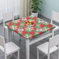 thumbnail image 3 of Premium Christmas Tablecloth 34x34 Square Size, Stretchable Fabric for Holidays and Special Occasions Regular Use, 3 of 6