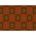 thumbnail image 1 of Ahgly Company Indoor Rectangle Patterned Mahogany Brown Area Rugs, 8' x 10', 1 of 6