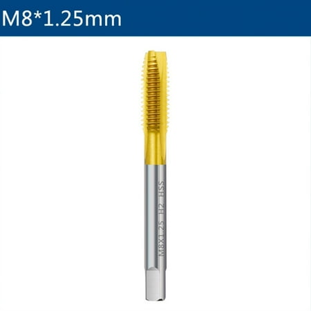 

Rooha HSS Titanium Coating Screw Tap Drill Bit M2-M12 Metric Straight Flute Thread Tap