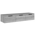 thumbnail image 5 of vidaXL Wall Cabinet Storage Cabinet Wall Unit with 3 Drawers Engineered Wood, 5 of 60