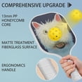 thumbnail image 2 of Pickleball Paddles Set Of 2, Fiberglass Surface, Astonished Dog Print, 4 Balls & Bag, 2 of 5