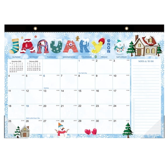 Guasslee 2026-2027 Large Wall Calendar - 16.9x12.7" Vertical Jumbo Monthly Planner with Spiral Binding & Writing Lines (18-Month, Jan 2026-Jun 2027)Festival Theme