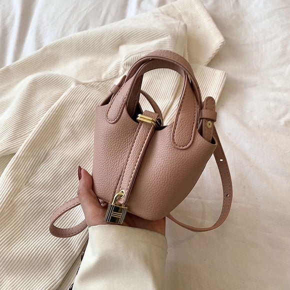 Bolso bandolera pequeño de estilo europeo y americano para mujer, estilo cóncavo, para llevar en la mano, para niñas y niños, para otoño e invierno