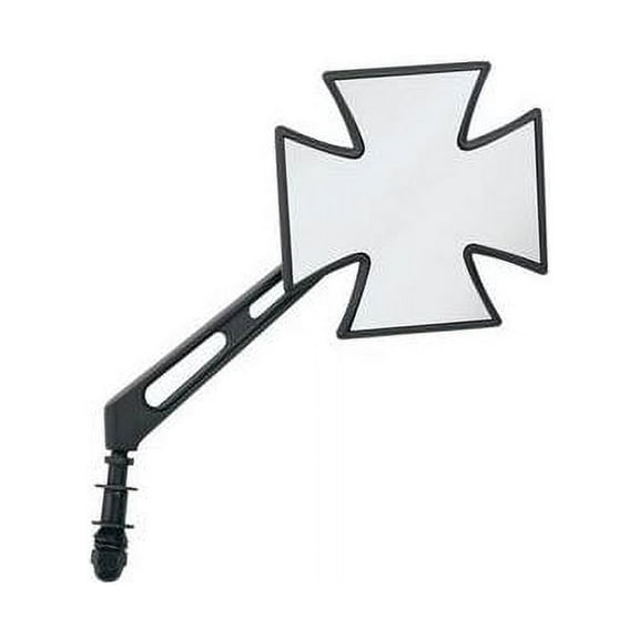 Drag Specialties Maltese Cross Black Mirror (0640-0444)