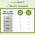 thumbnail image 4 of HOODMART 48” x 120” Metal Wall Panels - High Quality Stainless Steel Sheet with End Caps, Back Splash Guard for Food Trucks, Restaurants, and Trailers, 4 of 8