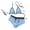 C-Light Blue213, variant on Bikini Swimwear Women Retro Polka Dot Two Piece Swimsuits Self Tie Halter Triangle Drawstring Bathing Suit Soft Beachwear