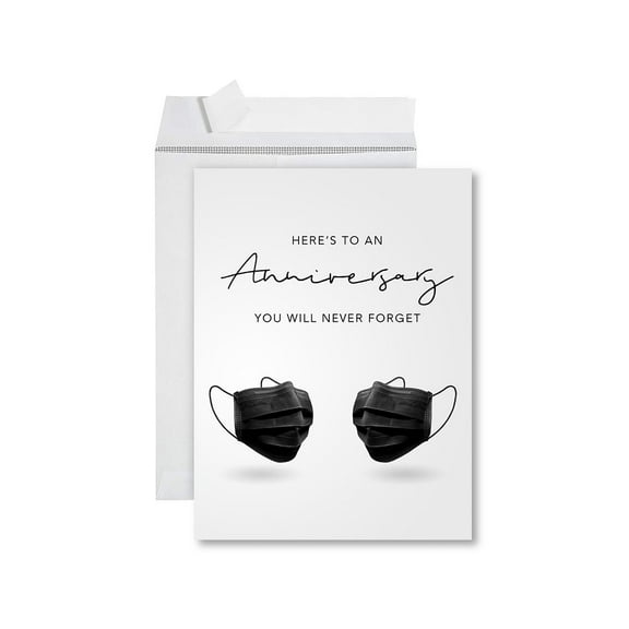 Koyal Wholesale Funny 1st Year Wedding Anniversary Jumbo Card With Envelope, Anniversary You Will Never Forget, Set of 1