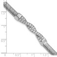 thumbnail image 4 of Finest Gold Sterling Silver Polished CZ Twist with 1.5 in. Extension Bracelet, 4 of 4