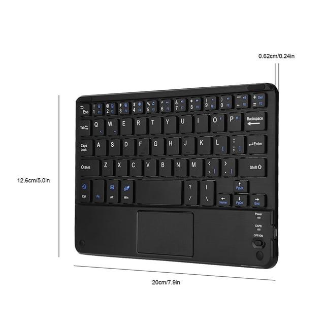 Ultraslim mini teclado inalmbrico para pc tableta conton panel de táctil