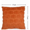 thumbnail image 4 of Halloween Pillow Covers 18x18 inch Set of 2 Ghost Throw Pillow Cases Autumn Rust Pumpkin Throw Pillow Cases Soft Plush Faux Fur Wool Couch Cushion Case for Chair Sofa Bedroom Living Room Home Decor, 4 of 4