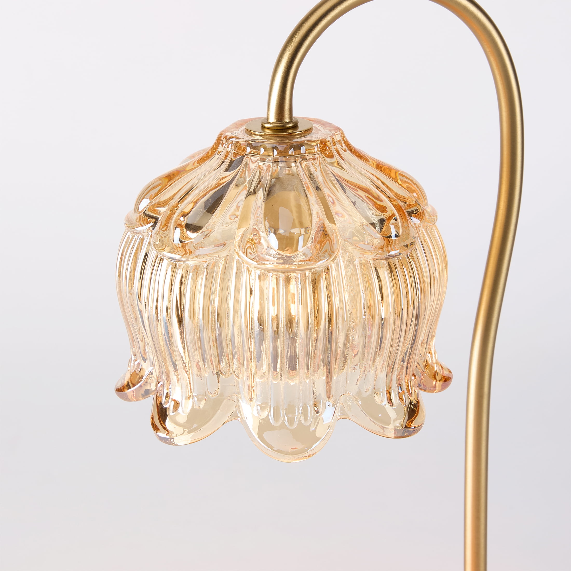 Home Decor Collection Amber 13" Candle Warmer Lamp with Adjustable Brightness