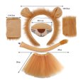 thumbnail image 3 of Toddler Dress Cute Cartoon Animals Holiday Party Dance Tutu Skirts Accessory Set Girl Dresses Brown One Size, 3 of 3