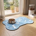 thumbnail image 4 of Diatomite Stone Pet Feeding Mat for Dog & Cat, Absorbent Bone Shaped Non-Slip Dog Food Mat, 4 of 7