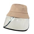 thumbnail image 5 of SPRING PARK Children Unisex Kids Anti-droplet Solid Color Visor Shield Bucket Hat Face Protective Cover Fishmen Sun Cap, 5 of 7