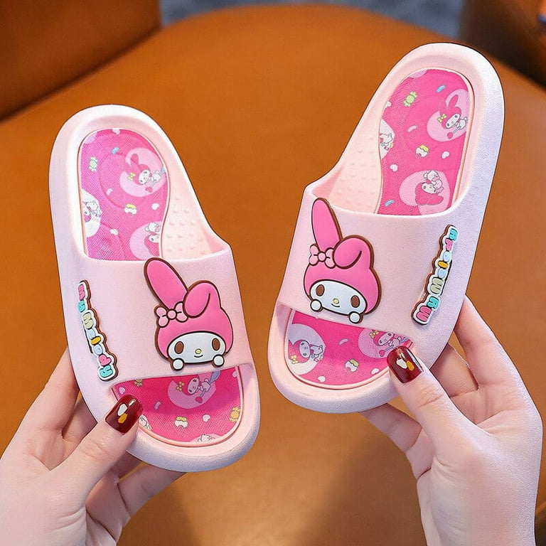 Sanrio Cartoon Children Slippers Anime Cute Hello Kitty Kuromi