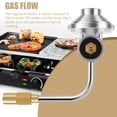 thumbnail image 3 of Grusce Griddles Regulator Zinc Alloy Propane Tank Regulator Wear Resistant Stable Tabletop Griddles Regulator Replacement for Kitchen 17" and 22" Tabletop Griddles, 3 of 5