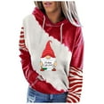 thumbnail image 1 of Sudadera para Mujer Cuello Redondo Sudaderas Moda Estampado Pullover Tops Manga Larga Blusa Con Capucha Odeerbi  ODB-5, 1 of 7