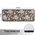 thumbnail image 5 of Kitchen Rugs Sets Of 2,Pioneer Flower Floral Print Pattern Anti Fatigue Kitchen Mat Rugs Non Slip Washable,Decorative Kitchen Floor Mats for Kitchen,Sink,Laundry,17"x47"+17"x47", 5 of 5