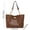 Brown, variant on Sling Bags for Women, Faux Leather Deer Pattern Small Crossbody Bags, Large Capacity Crescent Shoulder Bag Fashion Tote Handbag Zipper Closure for Dating Shopping Work Travel Party