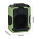 thumbnail image 3 of Ventilador Con Clip para La Cintura Banco Linterna El Cuerpo Cuello () Verde, 3 of 3