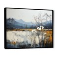 thumbnail image 2 of Designart "Tranquil Minimalism In Beige And Blue Countryside IV" Countryside Floater Framed Canvas Prints, 2 of 5