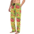 thumbnail image 5 of FREEAMG Tomato Vegetable Pajama Pants for Men, Men's Separate Bottoms, Comfortable Sleep Lounge Pj Pants, 5 of 7