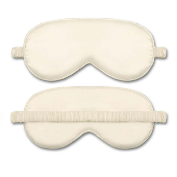 Nmdmisc 1 Pack Sleep Eye Mask,Silk Eye Mask with Elastic Strap,Blindfold,Soft Silk Sleeping Mask for Girls,Women,Men (Beige)
