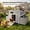 Gray Coop, variant on Backyard Chicken Coop with Nesting Box, Weather Resistant Wooden Hen House, Walk-In Run Options, Fits 2-6 Chickens, Gray Coop with Run