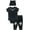 Black panther, variant on Marvel Avengers Black Panther Newborn Baby Boys Cosplay Bodysuit Pants and Hat 3 Piece Outfit Set Newborn to Infant