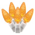 thumbnail image 1 of Vickerman X6W8508 LED White Wire End Connecting 25 ft. Long Light Set with Orange Lights, 1 of 1