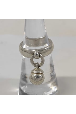 Pre-Owned Tiffany & Co. Ball Dangle Ring, Sterling Silver (SV925), Women's Ring