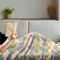 thumbnail image 3 of Geometric Soft Flannel Fleece Blanket, Modern Illustration with Unusual Trippy Lines and Simple Rectangle Shapes Print, Cozy Plush for Indoor and Outdoor Use, 70" x 90", Multicolor, by Ambesonne, 3 of 5