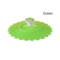 thumbnail image 1 of 2pcs Silicone Dust Free for Tea/Coffee/Milk Cup Heat Temperature Preserve Cup Caps Sealing Lid Cup Accessories Mug Cover GREEN 110MM 2PCS, 1 of 8