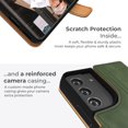 thumbnail image 4 of Vintage Wallet for Samsung Galaxy S22 Plus || Real Leather Wallet Phone Case || Genuine Leather with Viewing, 4 of 5
