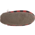 thumbnail image 6 of Rae Dunn Boys and Girls Little Bear Plush Faux Fur Lining Plaid Christmas Cozy Slippers-Red / M/L, 6 of 6