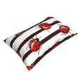 thumbnail image 3 of Daiia Ladybugs on Black and White Striped1 Bedding Waterproof Pillow Protector Zippered Queen – Bed Bug Proof Pillow Encasement-14"x20", 3 of 9