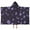 Purple Halloween Ghosts-1, variant on Purple Halloween Pattern Hooded Bath Towel，50"x30" for Ages 3 To 12 Kids, Quick Dry Lightweight Soft Microfiber Hood Beach Towel Cover Up for Kids