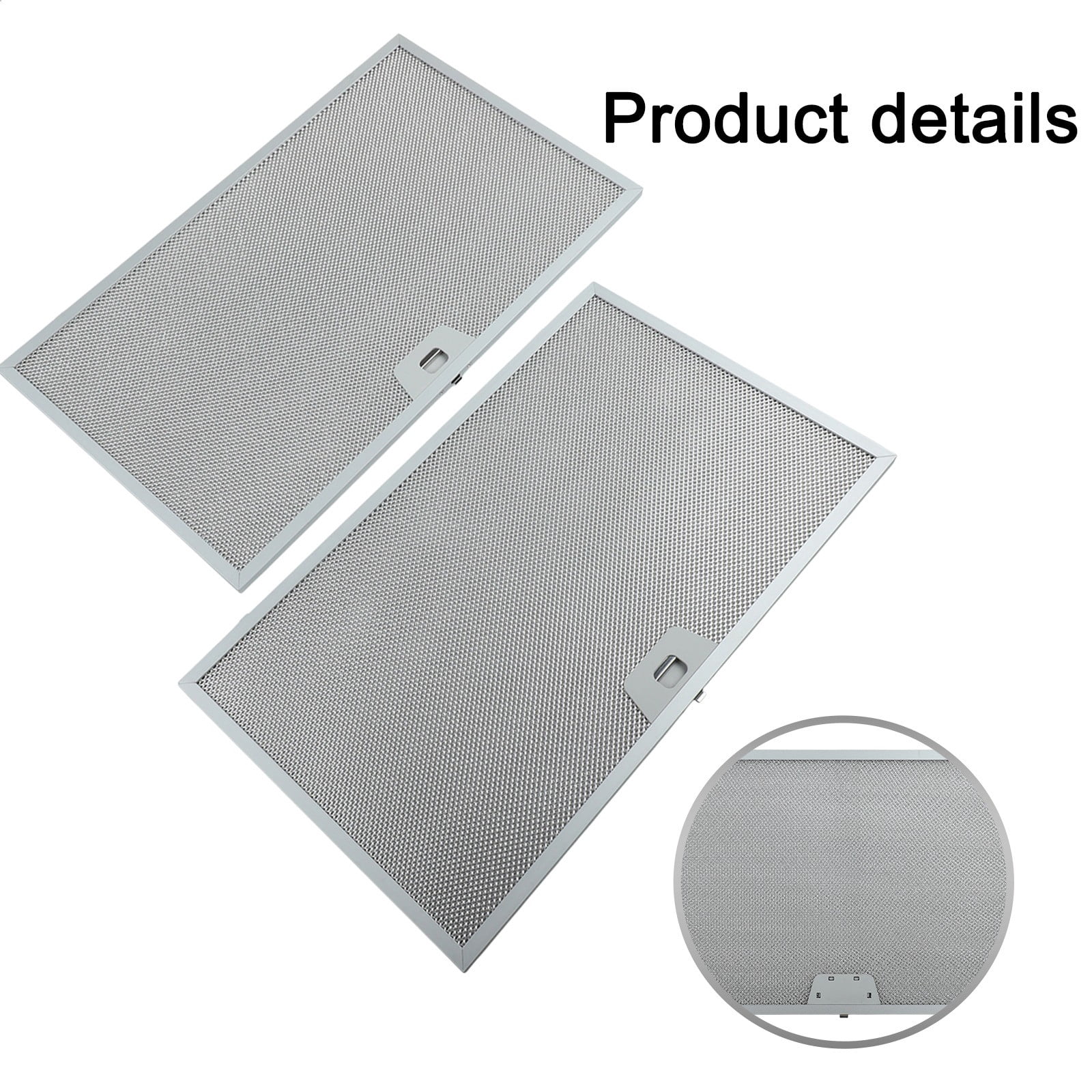 2Pcs Metal Mesh Extractor Vent Filter Aluminum 506X300X9Mm Cooker Hood Filters Kitchen Accessories Effective Filtration