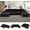 Black, variant on KCGKCG 138" Cloud Sectional Couch with L Shape Chaise, Extra Large Frameless Corduroy Sofa, Higher 17.7" Seat Height, 32D Pure Foam, Modular Seating for Living Room, No Assembly